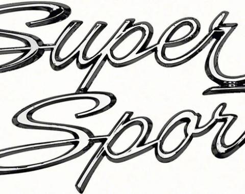 AMD Quarter Panel Emblem, Super Sport, LH or RH, 66-67 Chevy II Nova SS K-4227012