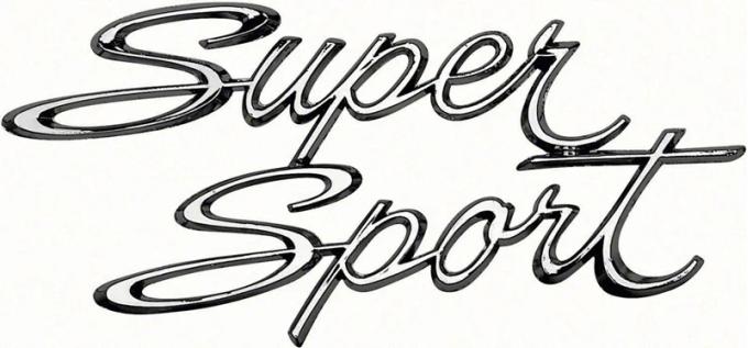 AMD Quarter Panel Emblem, Super Sport, LH or RH, 66-67 Chevy II Nova SS K-4227012