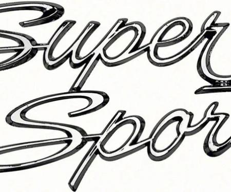 AMD Quarter Panel Emblem, Super Sport, LH or RH, 66-67 Chevy II Nova SS K-4227012