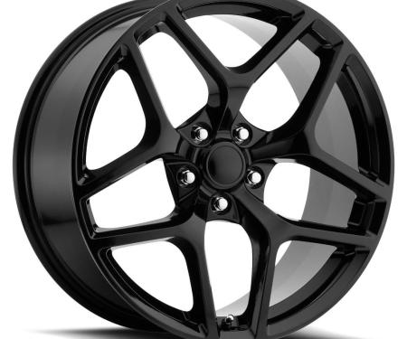 Factory Reproductions FR 27f &ndash; Z28 Camaro Replica Flow Form Wheels 20x10 5x120 +35 HB 66.9 Camaro Z28 Flow Form Gloss Black with Cap 27010352002F