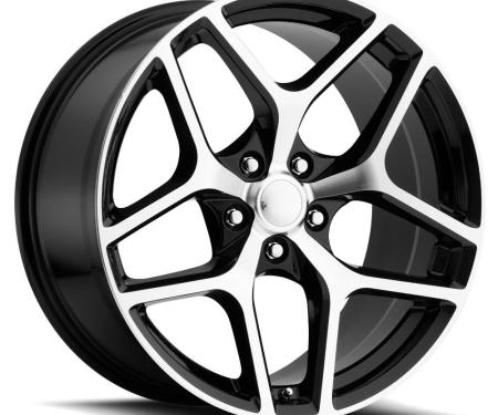 Factory Reproductions FR 27f &ndash; Z28 Camaro Replica Flow Form Wheels 20x9 5x120 +27 HB 66.9 Camaro Z28 Flow Form Gloss Black Machine Face with Cap 27090272007F