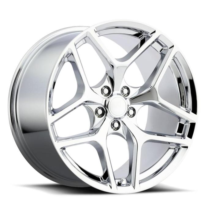 Factory Reproductions FR 27f &ndash; Z28 Camaro Replica Flow Form Wheels 20x9 5x120 +27 HB 66.9 Camaro Z28 Flow Form Chrome with Cap 27090272001F