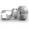 Redline Restomotive® Universal Hose Cover Kit, Stainless Steel Braided, with Silver Clamps