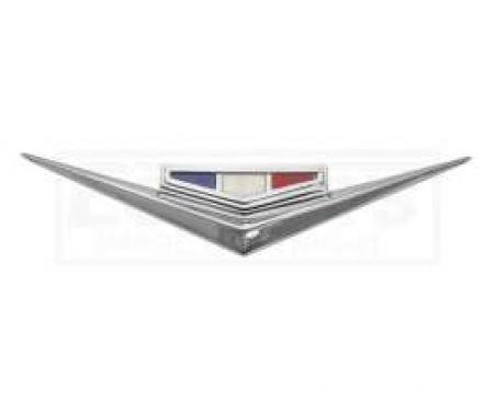 Front Fender V Emblems, 283ci, 1962-1964