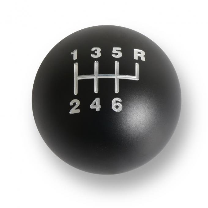 Hurst Billet Shift Knob, 6-Speed Pattern, Matte Black 163600HST