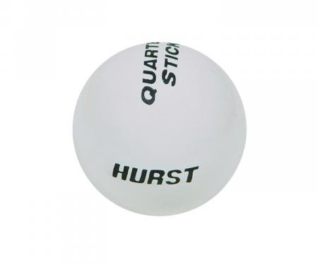 Hurst Shift Knob, Quarter Stick, White 1631036