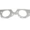 Patriot Exhaust Chevy Big Block Engines, Seal-4-Good Header Flange Gaskets, 2.42" Round Port Shape 66126
