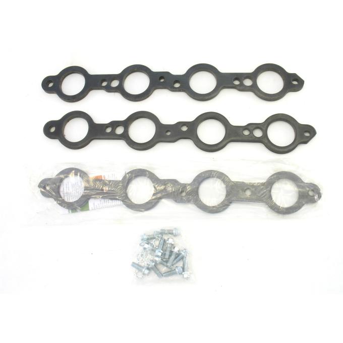Patriot Exhaust Chevy LS1-LS9 Engines, Heavy Duty 3/8" Header Flange Kits, 1 5/8, 1 3/4" Tube Diameter, Round Port Shape H7893