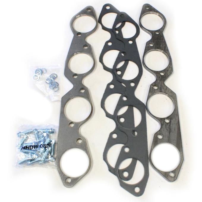 Patriot Exhaust Chevy Big Block Engines, Heavy Duty 3/8" Header Flange Kits, 2 1/2" Tube Diameter, Round Port Shape H7889