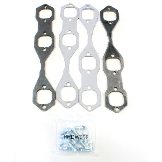 Patriot Exhaust Chevy 4.3L V6 Engines, 5/16" Header Flange Kit, 1 1/2" Tube Diameter, Square Port Shape H7883