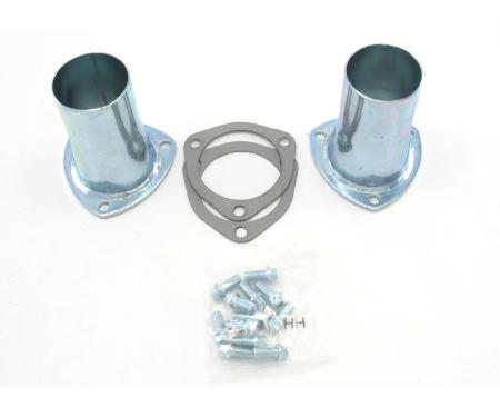 Patriot Exhaust Universal Zinc Plated Collector Reducer for 3" Collector Diameters, 2 1/2" Outlet Diameter / 5" Length / 4 Gauge H7243