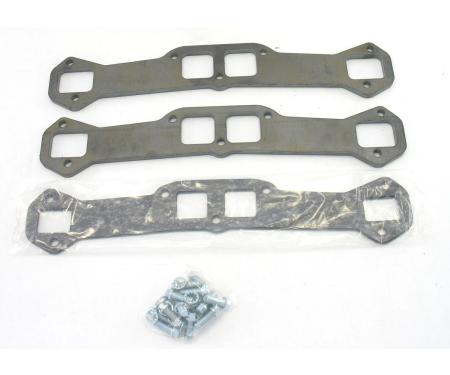 Patriot Exhaust Chevy 348/409 Engines, Heavy Duty 3/8" Header Flange Kit, 2" Tube Diameter, Rectangular Port Shape H7834