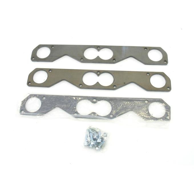 Patriot Exhaust Header Flange Pair Chevrolet Small Block 265-400 Outer Flange Tube Diameter 1 7/8", 2" Round Port H7833