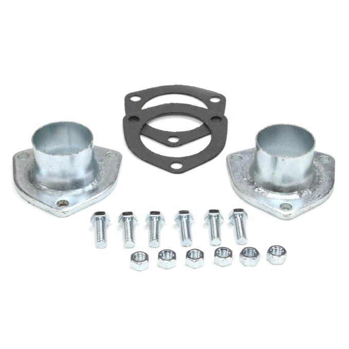 Patriot Exhaust Universal Zinc Plated Collector Reducer for 2 1/2" Collector Diameters, 2" Outlet Diameter / 1 3/4" Length / 4 Gauge H7248