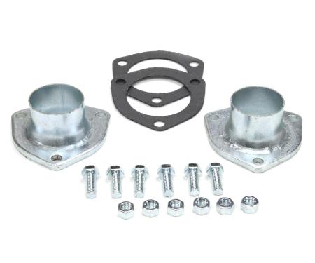 Patriot Exhaust Universal Zinc Plated Collector Reducer for 2 1/2" Collector Diameters, 2" Outlet Diameter / 1 3/4" Length / 4 Gauge H7248