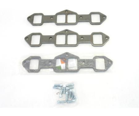 Patriot Exhaust Oldsmobile 403-455 Engines, Heavy Duty 3/8" Header Flange Kit, 1 3/4" Tube Diameter, Rectangular Port Shape H7852