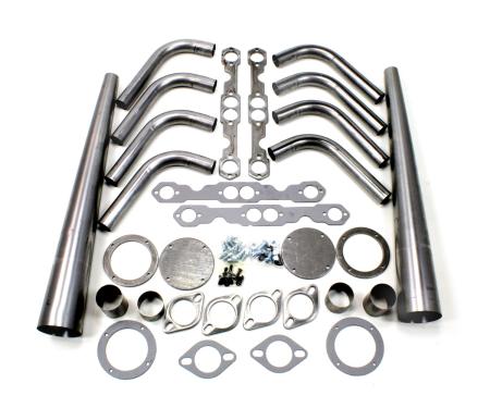 Patriot Exhaust Small Block Chevy, Lakester Weld-Up Header Kit, 4" Collector Diameter H8002