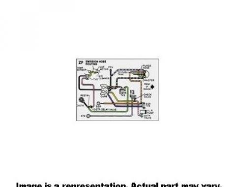 Nova Emission Decal, 350, Hose Routing, D7, 1979