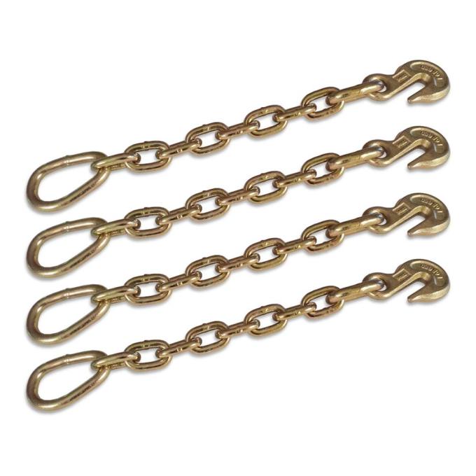 Race Ramps 18.5 Grade 70 Chain Extension with Forged Grab Hook (4-pack) 711838-4Pack