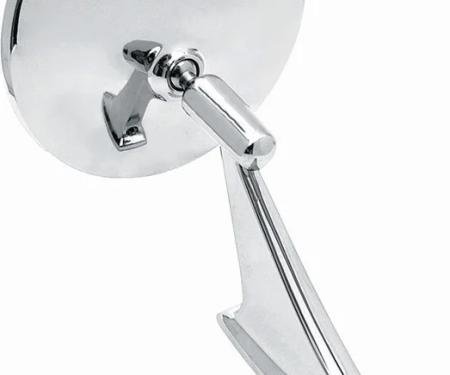 AMD Door Mirror, Round with Ribbed Base, LH or RH, Camaro Chevelle Nova K-3909197