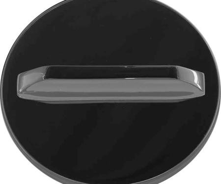 AMD Gas Cap, Vented, Black with Chrome Handle, 62-64 Chevy II X888-3062-B