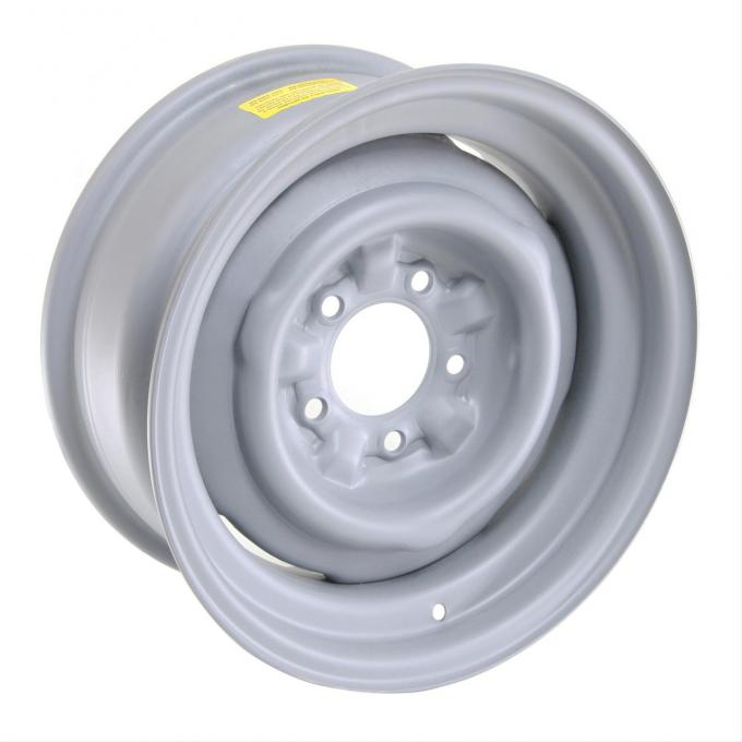 15x8 Rims Basic GM Factory Style Stamped Steel Wheel, Gray, 15x8 | Classic Nova