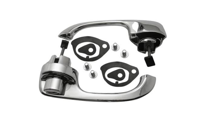 AMD Door Handle Assemblies, Outside, Rear, Pair, 66-67 Chevy II Nova T-3063