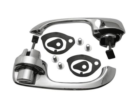 AMD Door Handle Assemblies, Outside, Rear, Pair, 66-67 Chevy II Nova T-3063
