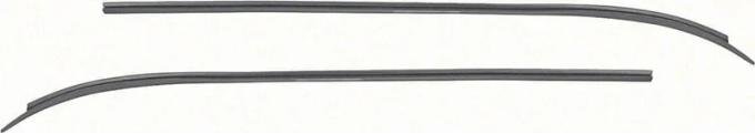 AMD Interior Upper Windshield Trim Moldings, Black, Paint to Match, 62-67 Chevy II Nova K-K414