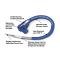Taylor Cable Universal Clamp Style Separator Kits, 10.4mm Spark Plug Wire Dimension, Nylon Blue 42769