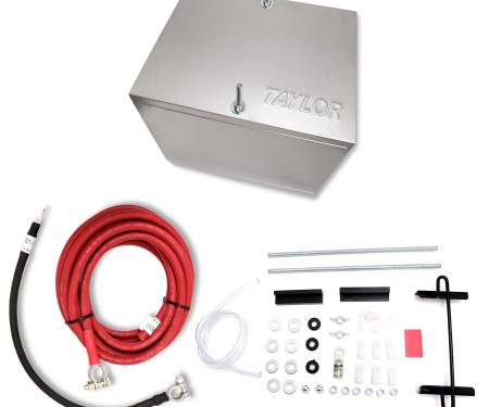 Taylor Cable 200 Series Optima Aluminum Battery Box with 1 Gauge Battery Cable Kit 48203