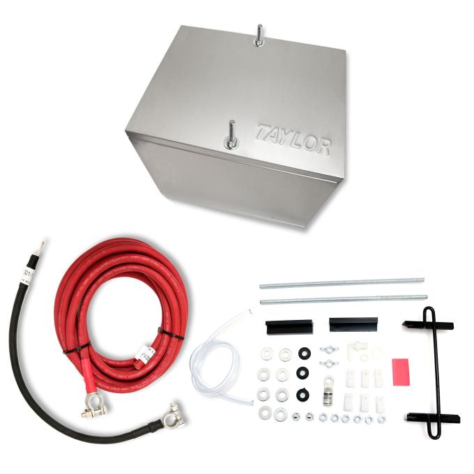 Taylor Cable 200 Series Optima Aluminum Battery Box with 1 Gauge Battery Cable Kit 48203