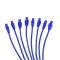 Taylor Cable Universal 8mm Tinned Copper Wire Pro Spark Plug Wire Set, 8 Cylinders, 180&deg; Spark Plug Boot Angle, Blue 70654