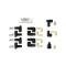 Taylor Cable Universal 8mm Spiro-Pro Spark Plug Wire Set, 4 Cylinders, 90&deg; Spark Plug Boot Angle, Blue 73637