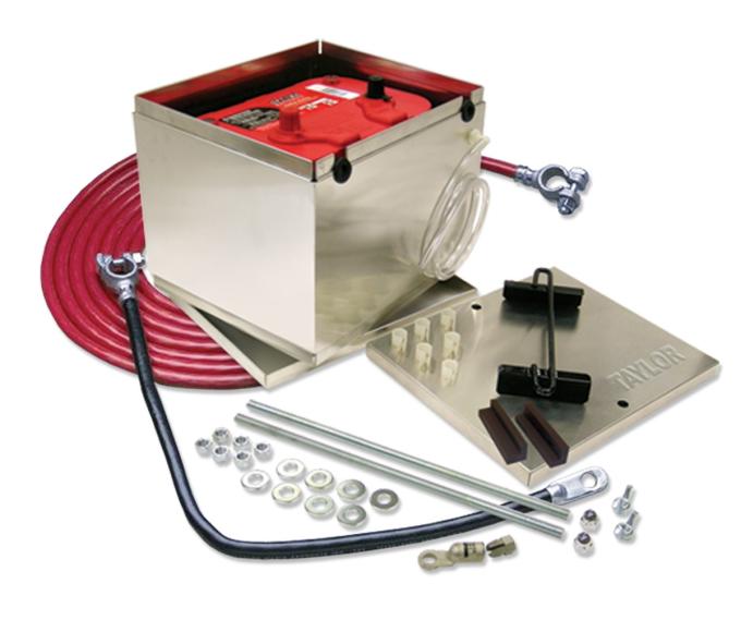 Taylor Cable 200 Series Optima Aluminum Battery Box with 1 Gauge Welding Cable Kit 48204