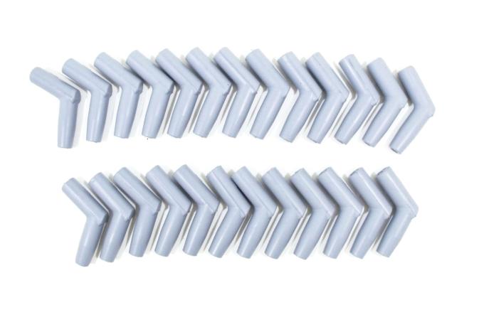 Taylor Cable Universal Silicone Spark Plug Boots, 115&deg; Spark Plug Boot Angle, Gray 46185