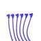 Taylor Cable 1997-17 GM LS-Series V8 8mm Spiro-Pro Spark Plug Wire Set, Blue, 180&deg; Spark Plug Boot Angle 74644