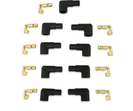 Taylor Cable 90&deg; Distributor Boot/Terminal Kit for 10.4mm Spark Plug Wires (Socket Style) 46053