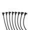 Taylor Cable 1961-74 Chevy Small Block Non-HEI 8mm Spiro-Pro Spark Plug Wire Set, Black, 90&deg; Spark Plug Boot Angle 74001