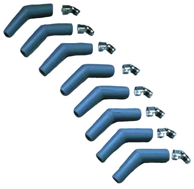 Taylor Cable Universal Silicone Spark Plug Boot/Terminal Kits, 135&deg; Spark Plug Boot Angle, Blue 46065