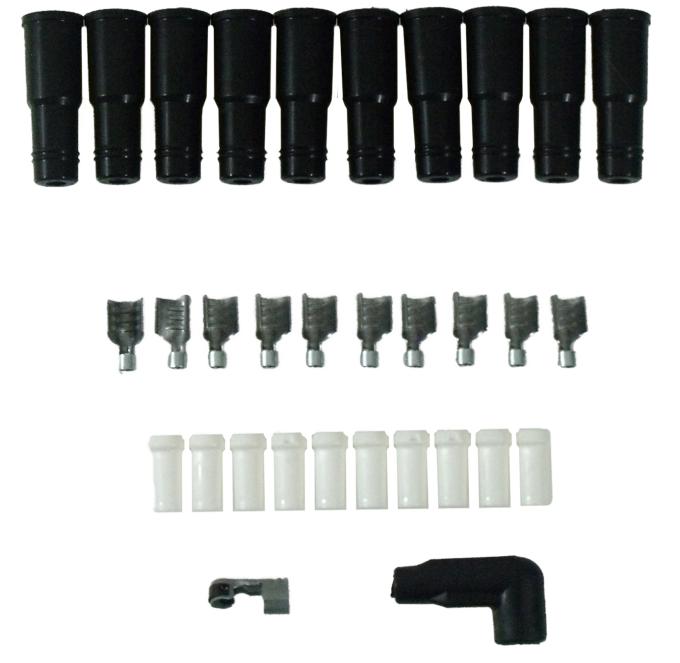 Taylor Cable 180&deg; LS Coil/Optispark/Vortec Boots with Terminals 46052