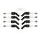 Taylor Cable LS Engines Universal 8mm Spiro-Pro Spark Plug Wire Sets, 90&deg; Spark Plug Boot Angle, Black 73061