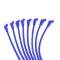 Taylor Cable Ford Small Block Race Fit 10.4mm 409 Series Spark Plug Wire Set with Over Valve Cover DSI Fitment, Blue, 135&deg; Spark Plug Boot Angle 79658