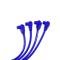 Taylor Cable Universal 8mm Spiro-Pro Spark Plug Wire Set, 4 Cylinders, 90&deg; Spark Plug Boot Angle, Blue 73637