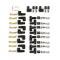 Taylor Cable Universal 10.4mm 409 Series Spark Plug Wire Set, 8 Cylinders, 135&deg; Spark Plug Boot Angle, Black 79053