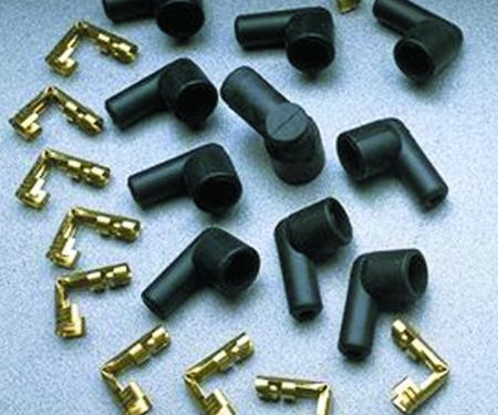 Taylor Cable 90&deg; Distributor & Coil Boot/Terminal Kit for 7-9mm Spark Plug Wires (Socket Style) 46057