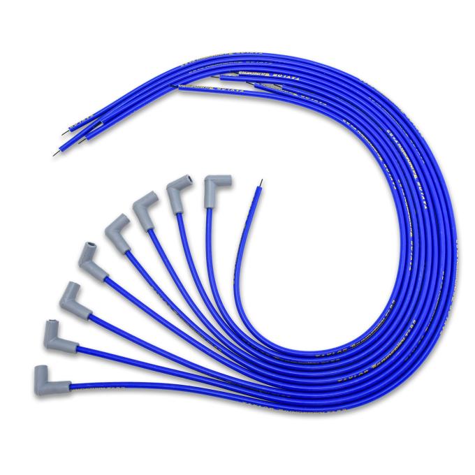 Taylor Cable Universal 8.2mm ThunderVolt&reg; Spark Plug Wire Sets, 8 Cylinders, 90&deg; Spark Plug Boot Angle, Blue 83651