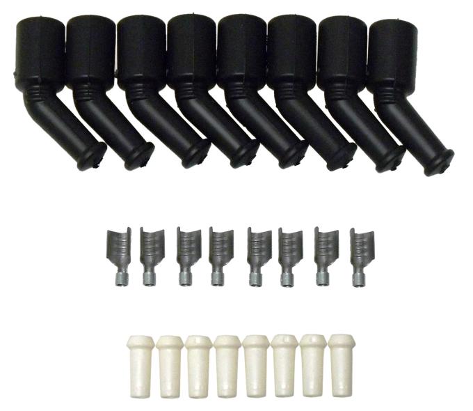 Taylor Cable 135&deg; LS Coil/Optispark/Vortec Boots with Terminals 46069