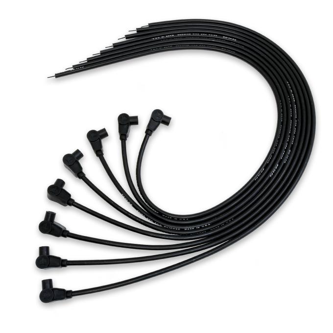 Taylor Cable LS Engines Universal 8mm Spiro-Pro Spark Plug Wire Sets, 90&deg; Spark Plug Boot Angle, Black 73061