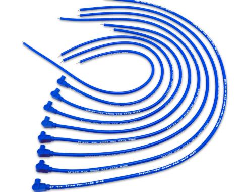 Taylor Cable Universal 10.4mm 409 Series Spark Plug Wire Set, 8 Cylinders, 90&deg; Spark Plug Boot Angle, Blue 79651